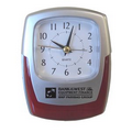 Analog Alarm Clock-BURGUNDY RED